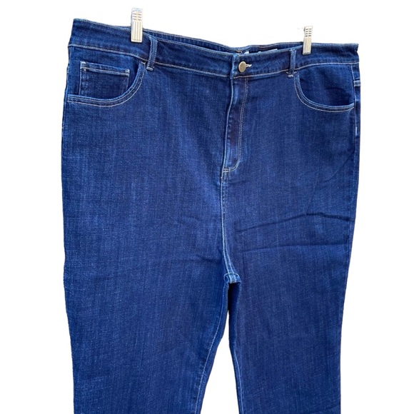 LOGO Lori Goldstein Skinny Jeans High Waisted Plus Size 22 W - Picture 5 of 12